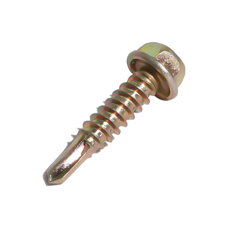Hex washer caput sui exercendis cochlea flavo zinci patella