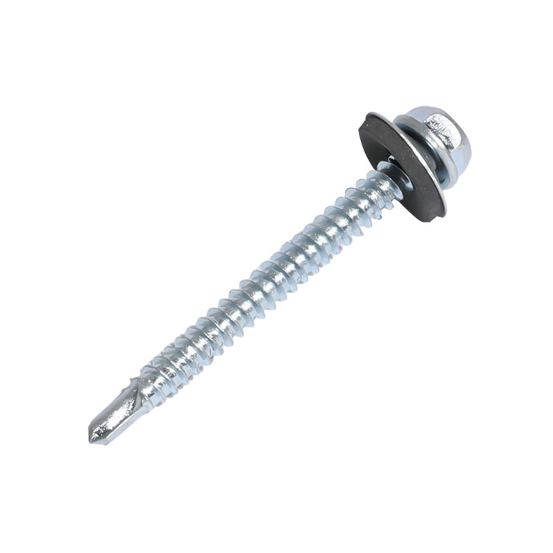 Hex fullonibus caput sui exercendis cochleae cum epdm fullonibus caput zinci pictum patella