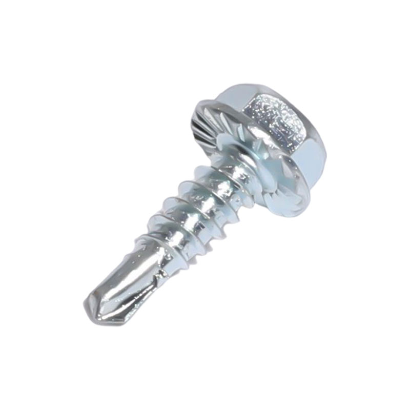 Hex washer head with serrated sui EXERCITATIO cochleae zinci patella